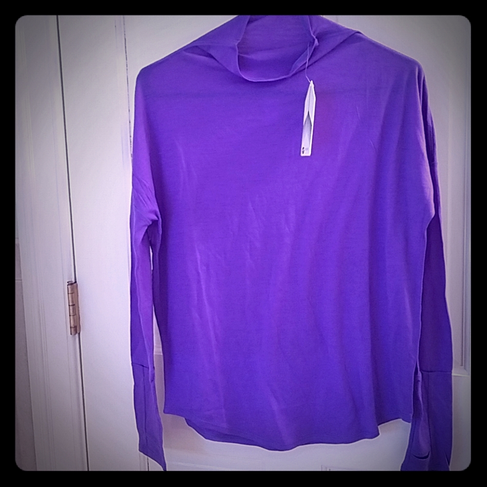 NWT Oiselle Spring Wazzie Wool Funnel Neck Shirt